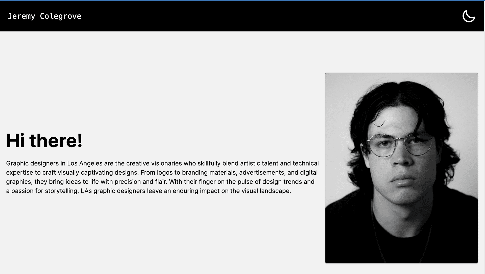 Photographer Portfolio